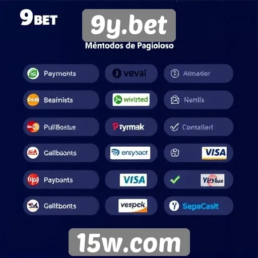 Métodos de pagamento aceitos no 9y.bet